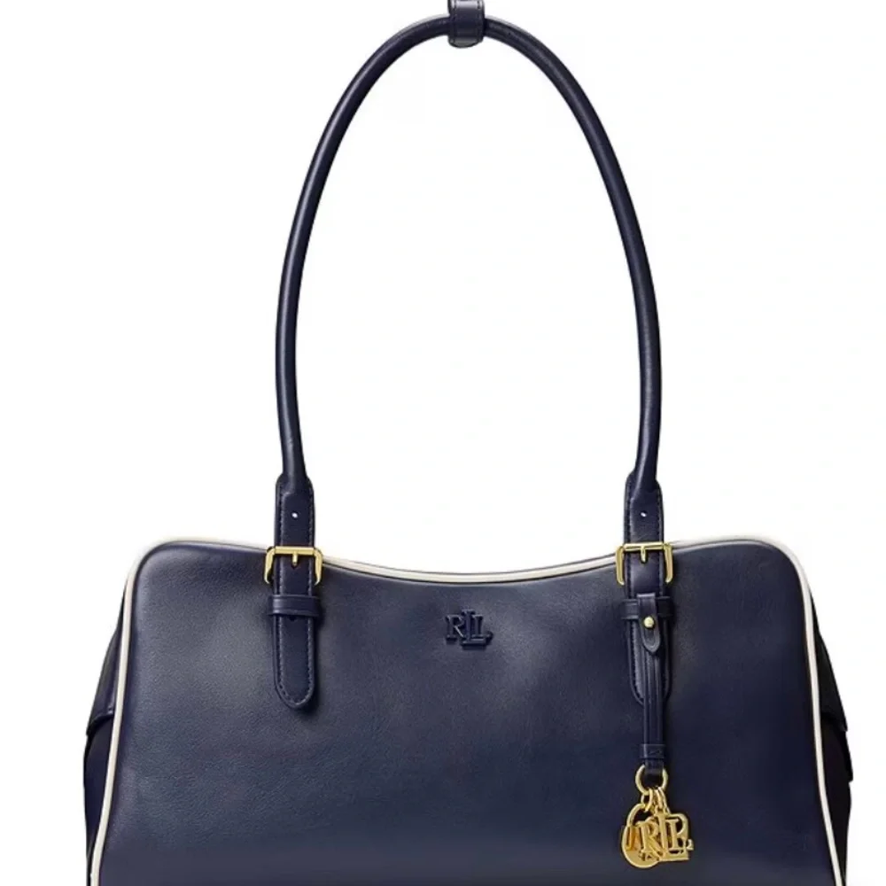 Ralph Lauren Designer handbag “Marcy” Navy/White Like new condition